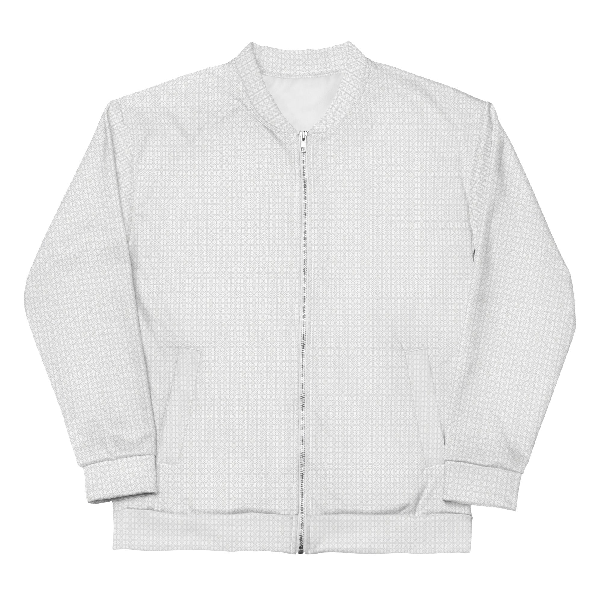 All white bomber jacket best sale